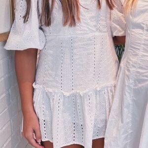 White Dress with Detailing